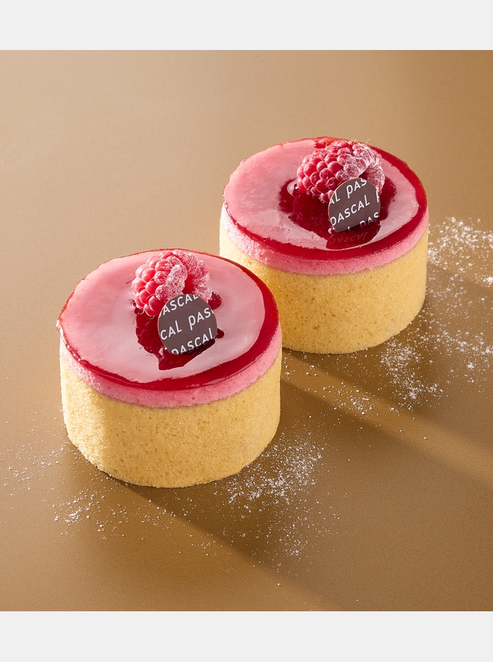 Bringebær porsjonskake