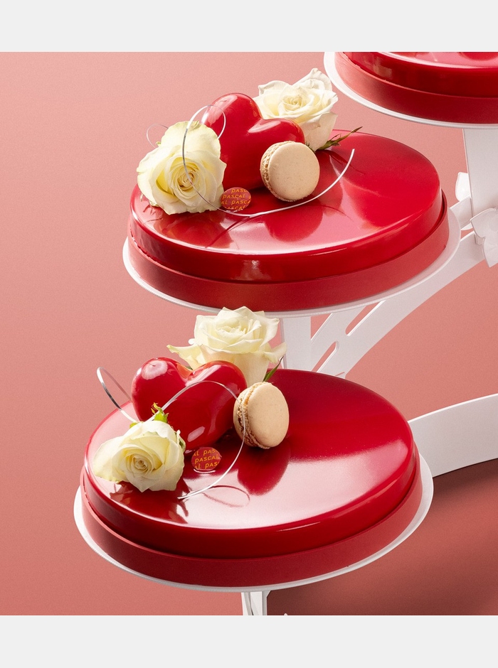 Bryllupskake Rød drøm