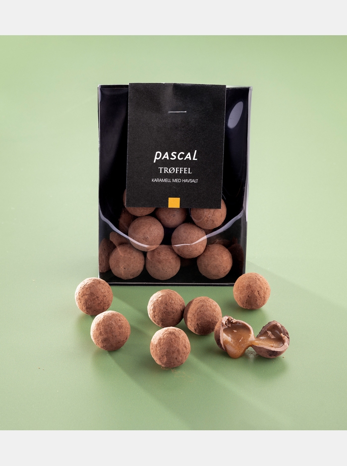 Trøffelkuler havsalt karamell i pose 