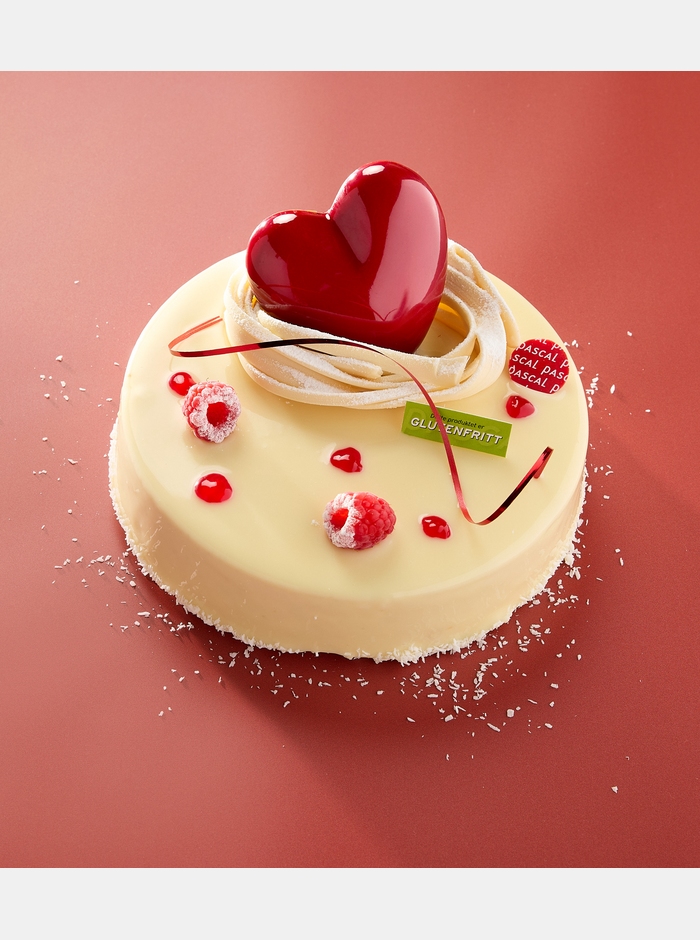 Hvit drøm med sjokoladehjerte